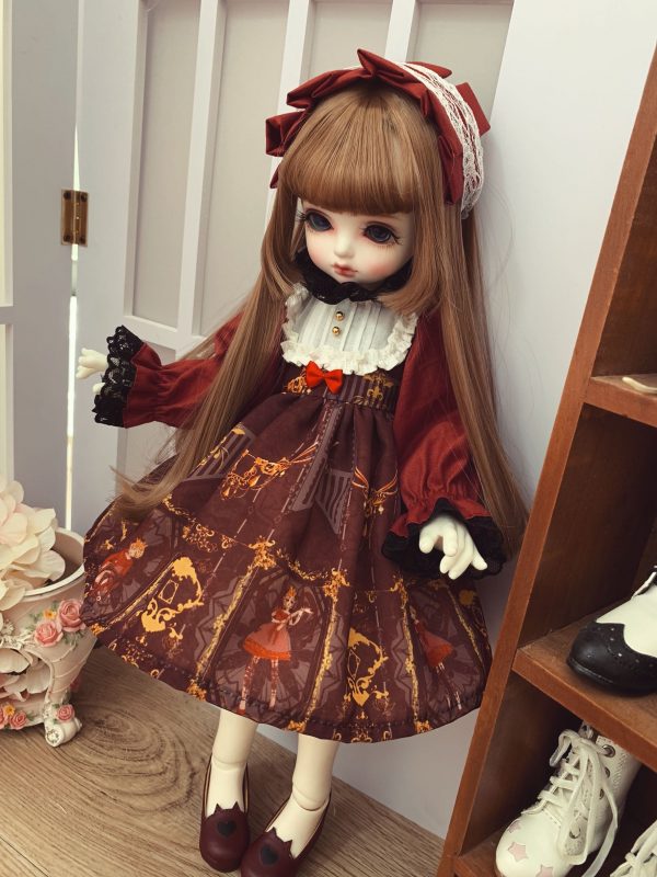 vintage dress for BJD doll