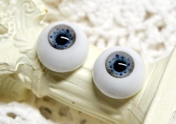 Delicate blue BJD doll eyes