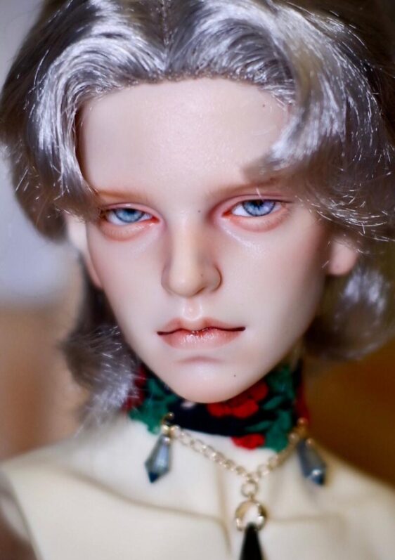 Delicate blue BJD doll eyes