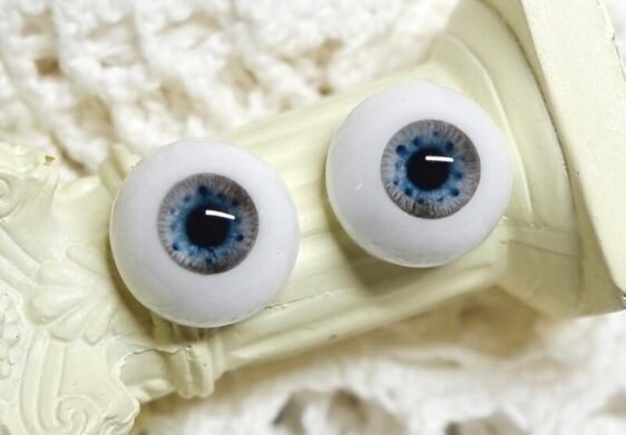 Delicate blue BJD doll eyes