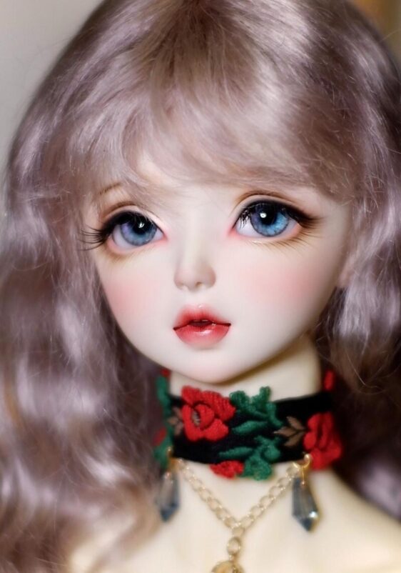 Delicate blue BJD doll eyes