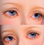 Delicate blue BJD doll eyes