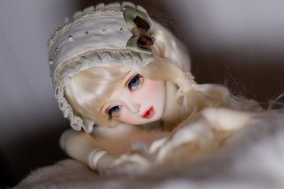 Delicate blue BJD doll eyes