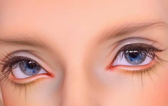 Delicate Blue BJD doll eyes