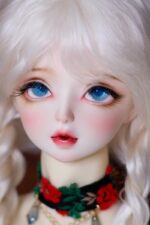 Delicate blue BJD doll eyes glass like