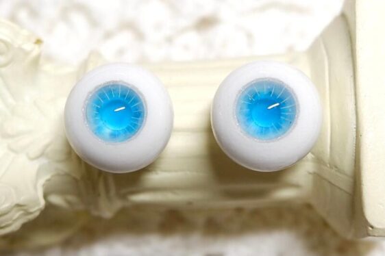 Delicate blue BJD doll eyes glass like