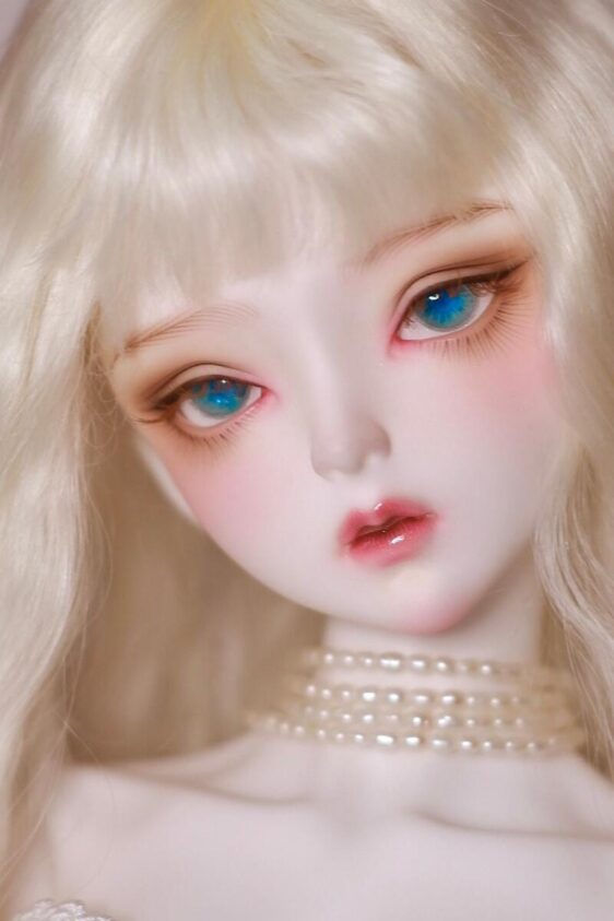 Delicate blue mix color BJD doll eyes