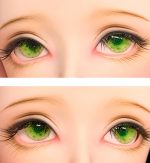 Delicate green BJD doll eyes