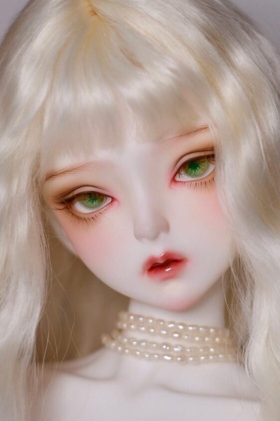 Delicate green BJD doll eyes-2