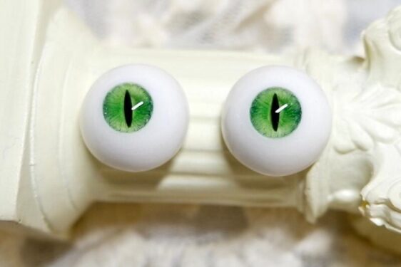 Delicate green BJD doll eyes-3