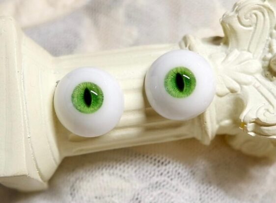 Delicate green BJD doll eyes-3