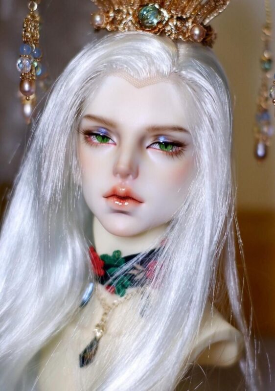 Delicate green BJD doll eyes-3