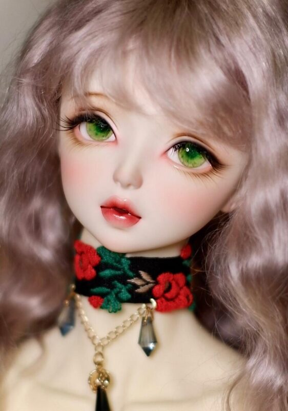 Delicate green BJD doll eyes