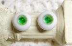 Delicate green mix color BJD doll eyes