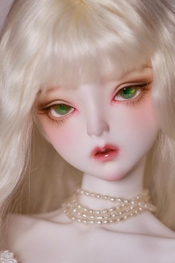 Delicate green mix color BJD doll eyes