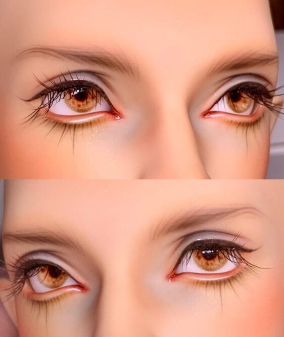 Delicate Orange BJD doll eyes