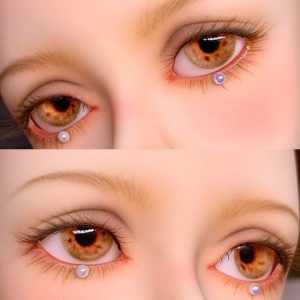 Delicate Orange BJD doll eyes