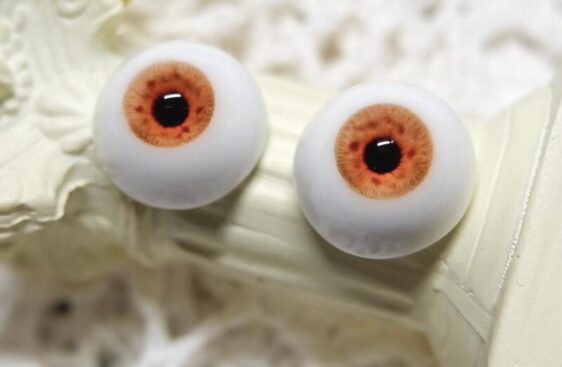 Delicate Orange BJD doll eyes