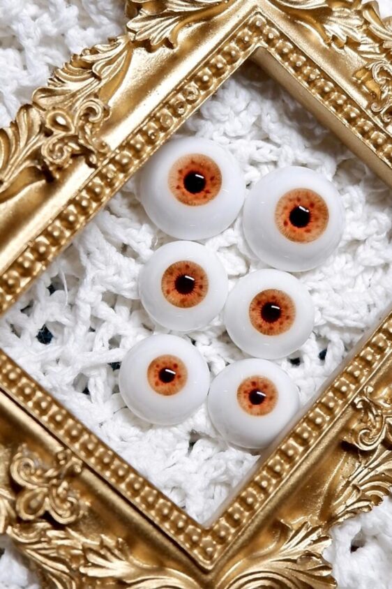 Delicate Orange BJD doll eyes