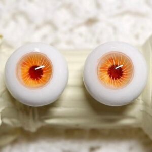 Delicate orange mix color BJD doll eyes