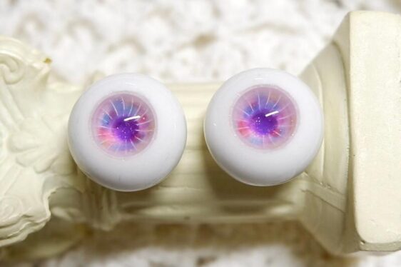 Delicate purple mix color BJD doll eyes