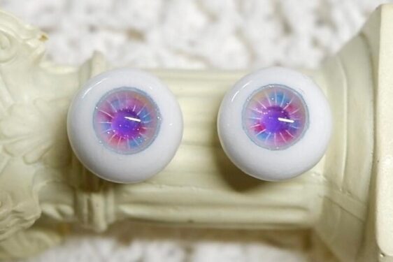 Delicate purple mix color BJD doll eyes