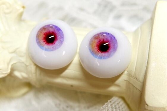 Delicate purple mix color BJD doll eyes