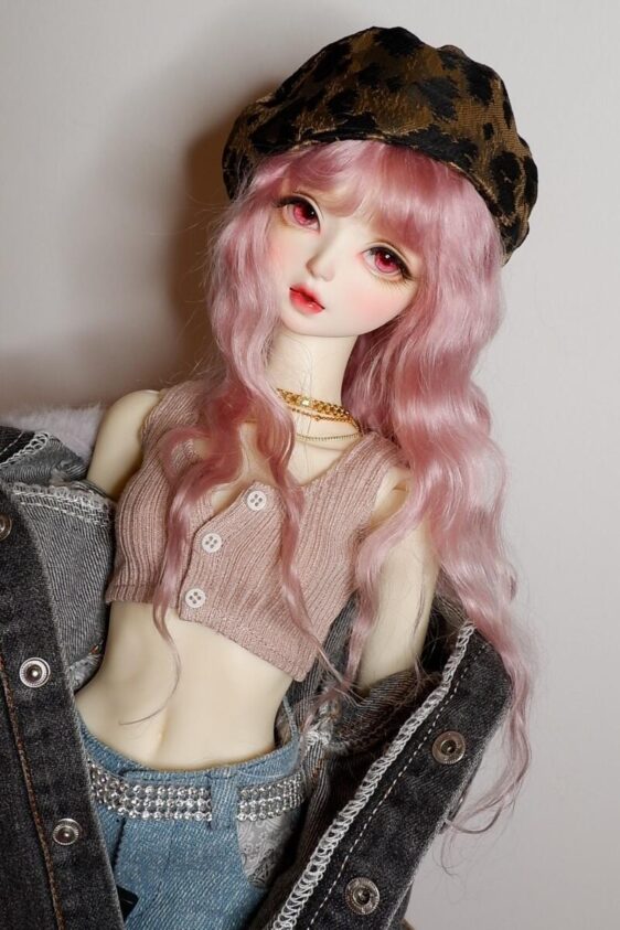 Delicate red BJD doll eyes