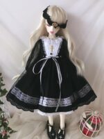 Goth maid nun dress with lace