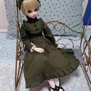 Green maid dress 2 pieces