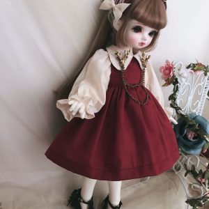 Red lolita OP dress