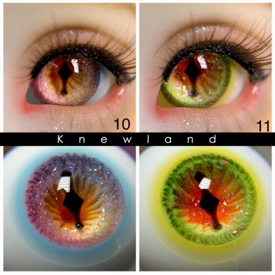 BJD doll eyes with dragon pupils