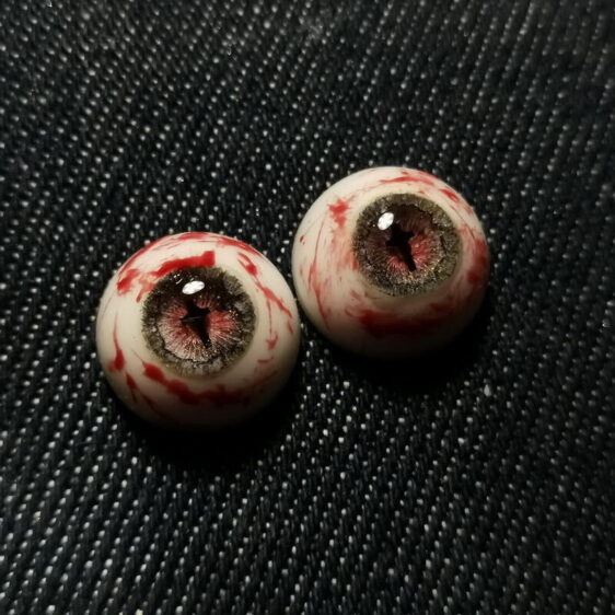 Custom BJD doll eyes bloody cross