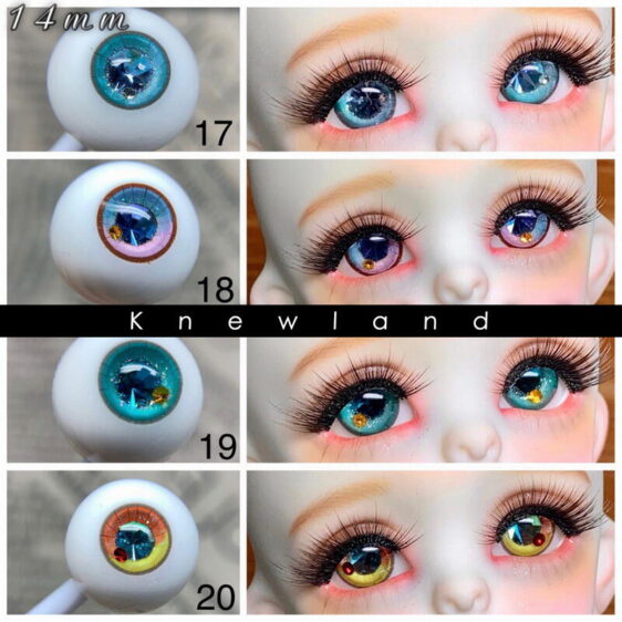 Custom diamond eyes for BJD doll-collection 1