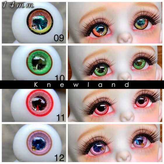 Custom diamond eyes for BJD doll-collection 1