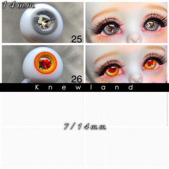 Custom diamond eyes for BJD doll-collection 1