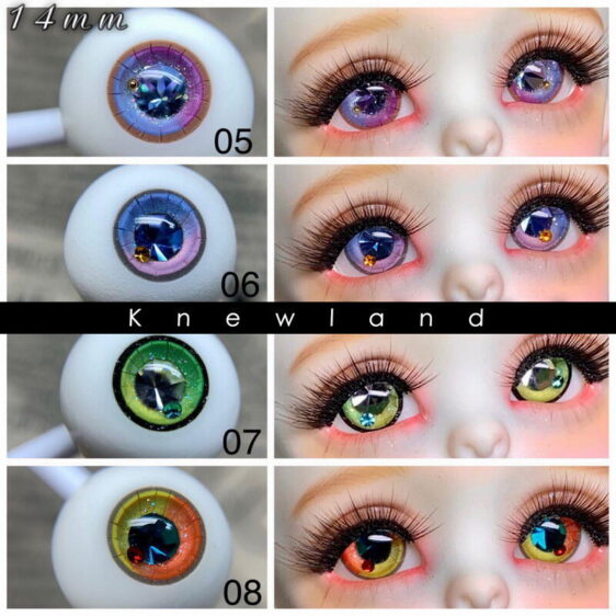 Custom diamond eyes for BJD doll-collection 1