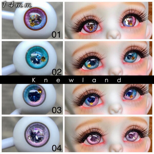 Custom diamond eyes for BJD doll-collection 1