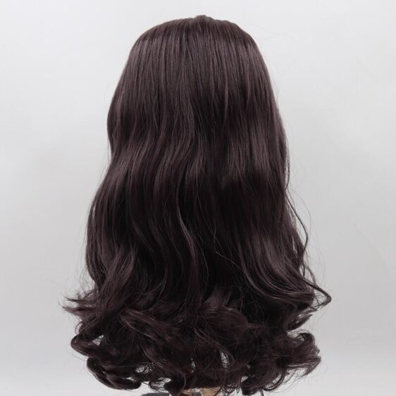 Dark chestnut-brown RBL Blythe doll wig with scalp