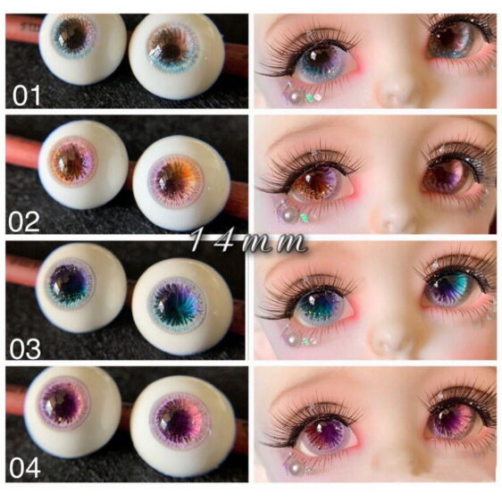 Multiple colors pupils bjd eyes -2