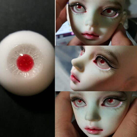 Red pupil bjd eyes