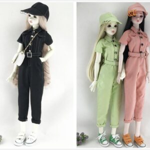 1/3 BJD Bodysuit 60mm Doll  Clothes + Doll Hat Fashion SD Doll Clothing Outfits One-piece for Doll Accessories