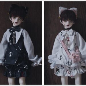 1/4 1/6 BJD Clothes Suit Dress  Cute Doll Skirt Suit Doll Clothes with Headwear Fashion Bjd Clothing Outfits for SD Msd Yosd Suit