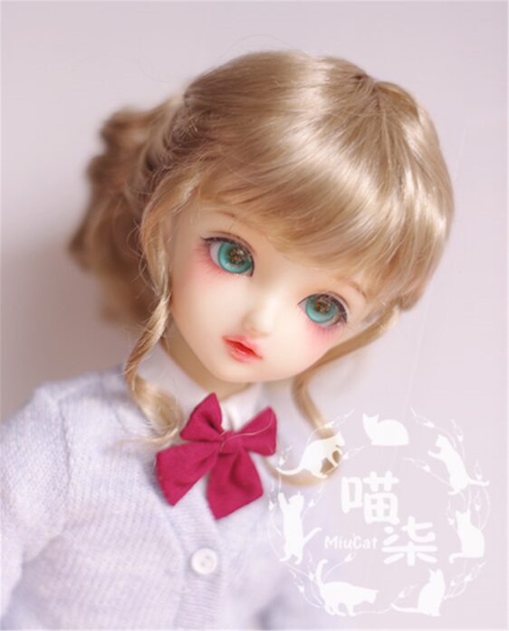 1/3 1/4 1/6 1/8 BJD Short Wig Curly Doll Hair