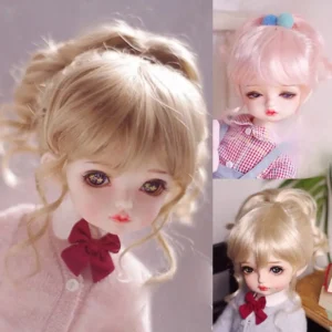 1/3 1/4 1/6 1/8 BJD Short Wig Curly Doll Hair