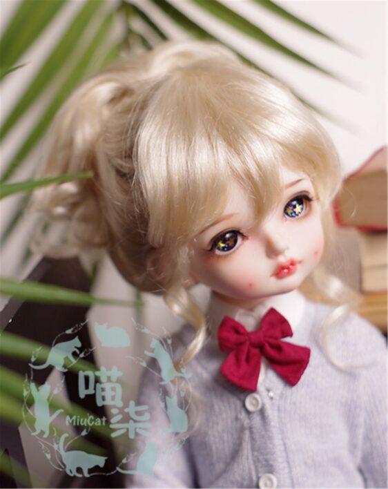 1/3 1/4 1/6 1/8 BJD Short Wig Curly Doll Hair