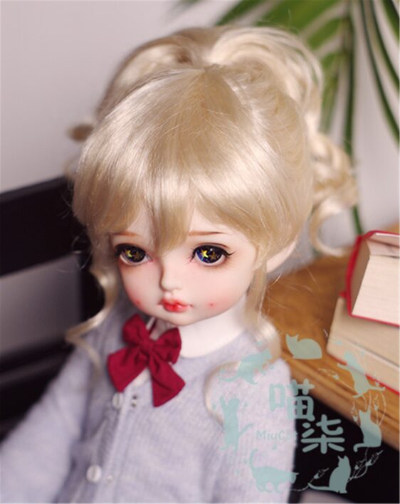 1/3 1/4 1/6 1/8 BJD Short Wig Curly Doll Hair