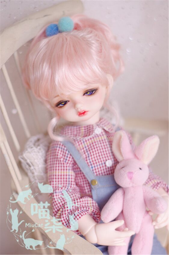 1/3 1/4 1/6 1/8 BJD Short Wig Curly Doll Hair