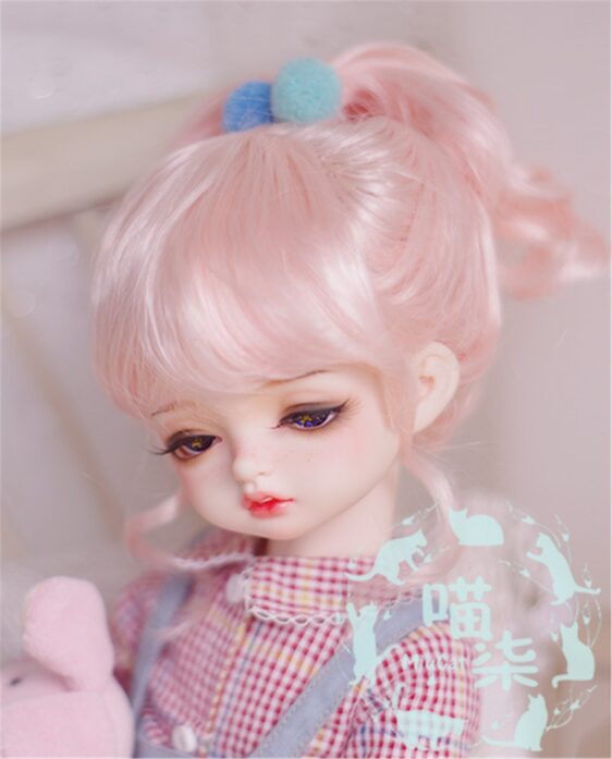 1/3 1/4 1/6 1/8 BJD Short Wig Curly Doll Hair