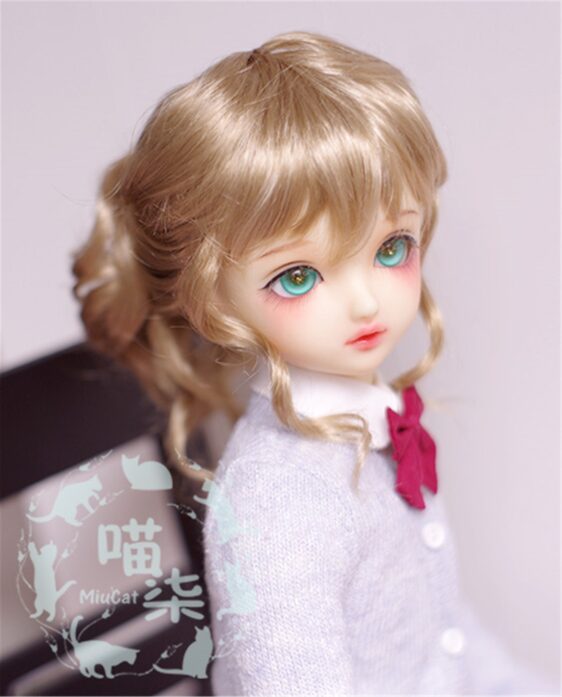 1/3 1/4 1/6 1/8 BJD Short Wig Curly Doll Hair